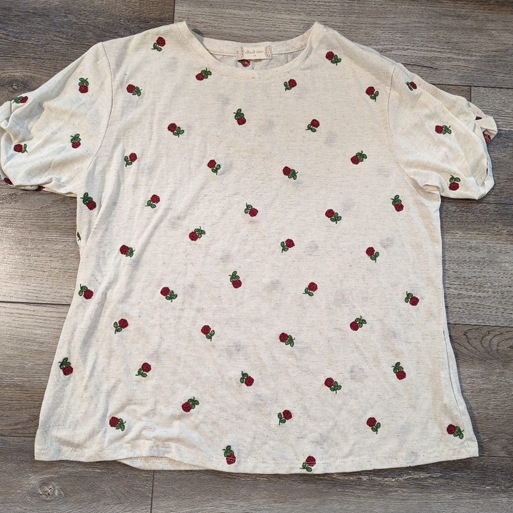 Altar'd state embroidered roses shirt